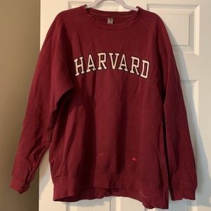 Oversized Harvard sweatshirt. Maroon. XL.
